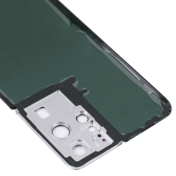 For Samsung Galaxy S21 Ultra 5G Battery Back Cover with Camera Lens Cover (Brown)