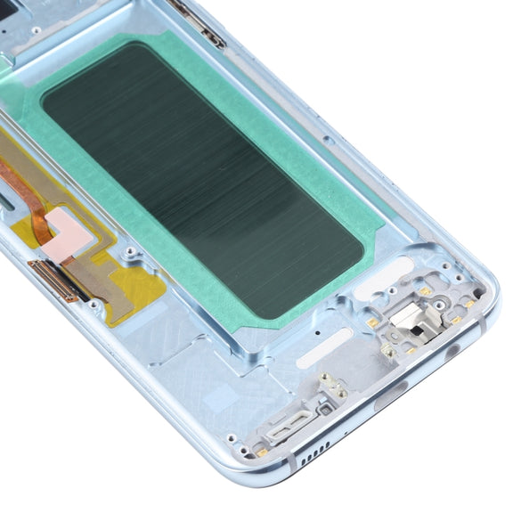 OLED LCD Screen for Samsung Galaxy S8+ SM-G955 With Digitizer Full Assembly with Frame (Blue)