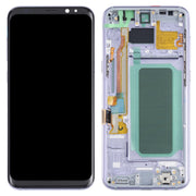 OLED LCD Screen for Samsung Galaxy S8+ SM-G955 Digitizer Full Assembly with Frame (Purple)