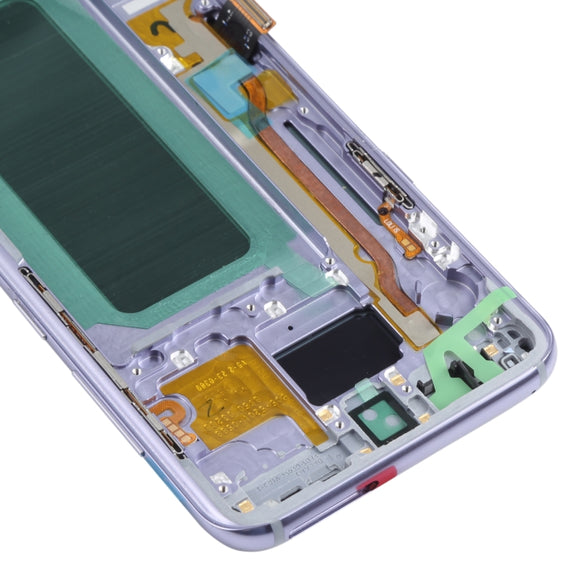 OLED LCD Screen for Samsung Galaxy S8+ SM-G955 Digitizer Full Assembly with Frame (Purple)