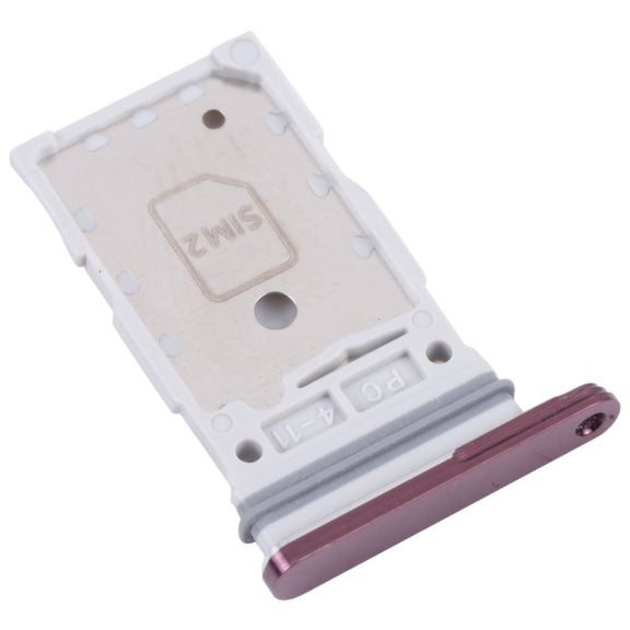 For Samsung Galaxy S22 Ultra 5G SM-S908B Original SIM Card Tray + SIM Card Tray (Purple)