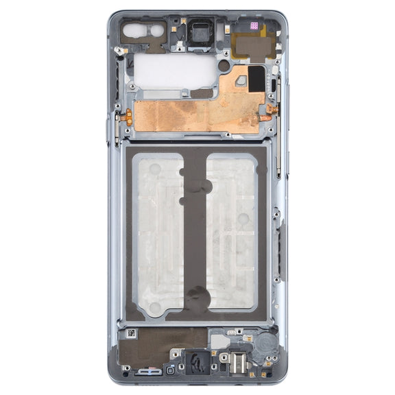 For Galaxy S10 5G  Middle Frame Bezel Plate with Side Keys (Grey)