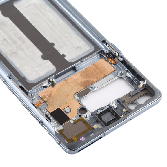 For Galaxy S10 5G  Middle Frame Bezel Plate with Side Keys (Grey)