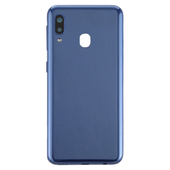 For Galaxy A20e Battery Back Cover with Side Keys (Blue)