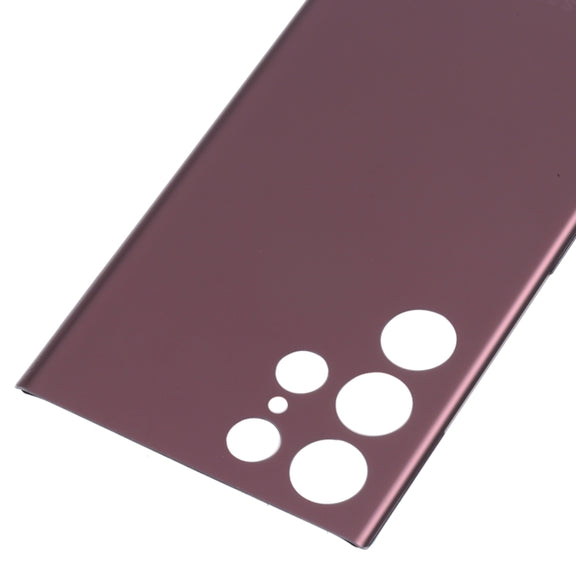 For Samsung Galaxy S22 Ultra Battery Back Cover (Dark Red)