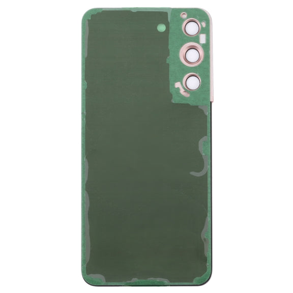 For Samsung Galaxy S22 5G SM-S901B Battery Back Cover with Camera Lens Cover (Red)