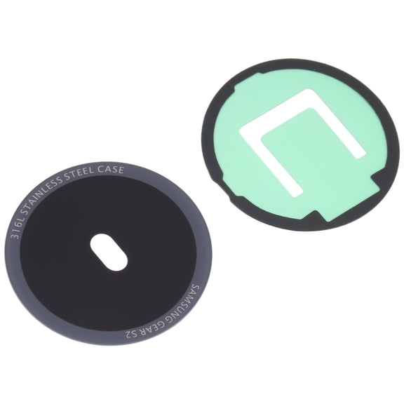 Back Glass Lens For Samsung Gear S2 SM-R720(Black)