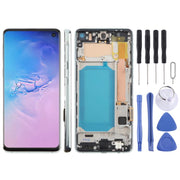 For Samsung Galaxy S10 4G SM-G973F 6.05 inch TFT LCD Screen Digitizer Full Assembly with Frame, Not Supporting Fingerprint Identification(Green)
