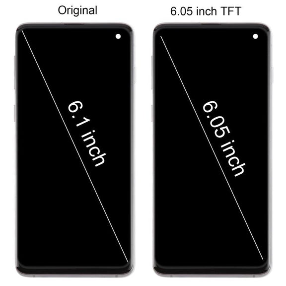 For Samsung Galaxy S10 4G SM-G973F 6.05 inch TFT LCD Screen Digitizer Full Assembly with Frame, Not Supporting Fingerprint Identification(Green)