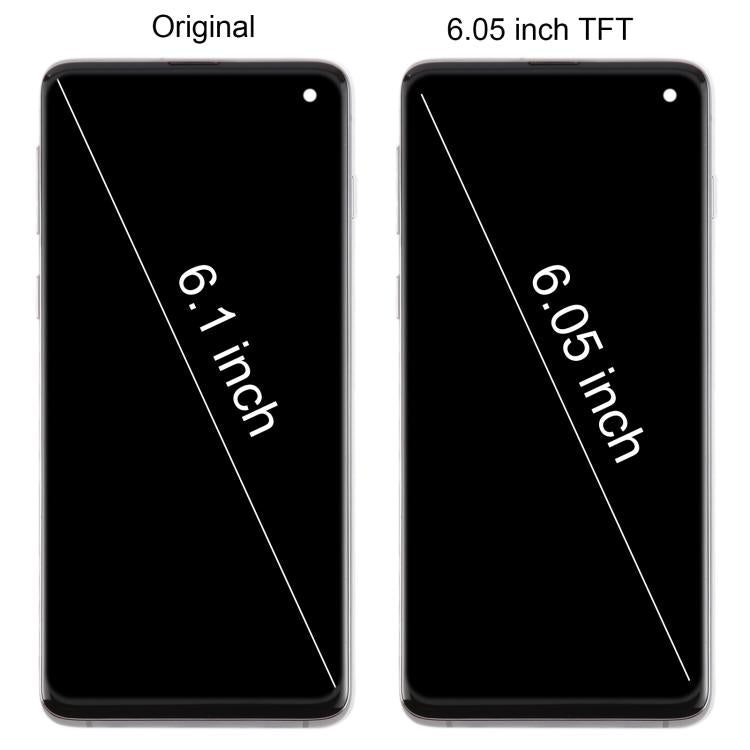 For Samsung Galaxy S10 4G SM-G973F 6.05 inch TFT LCD Screen Digitizer Full Assembly with Frame, Not Supporting Fingerprint Identification(Green)