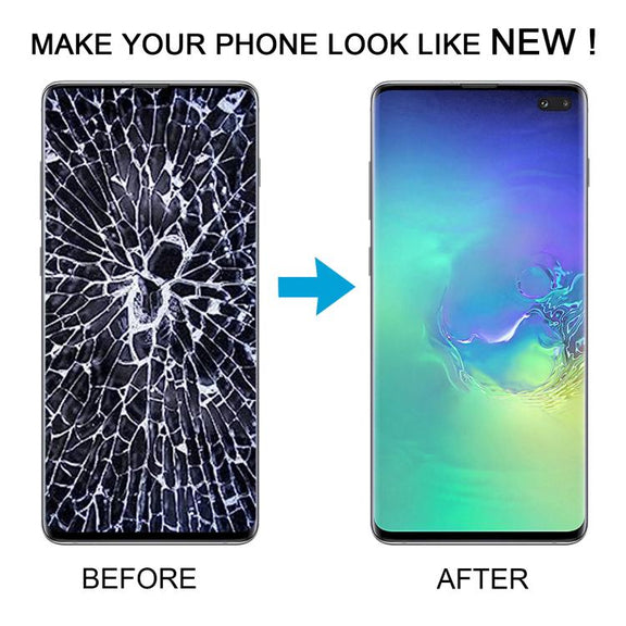 For Samsung Galaxy S10+ SM-G975F 6.38 inch TFT LCD Screen Digitizer Full Assembly with Frame, Not Supporting Fingerprint Identification(Gold)