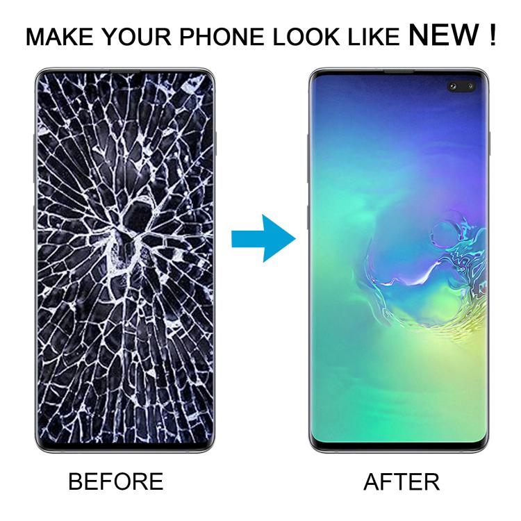 For Samsung Galaxy S10+ SM-G975F 6.38 inch TFT LCD Screen Digitizer Full Assembly with Frame, Not Supporting Fingerprint Identification(Green)
