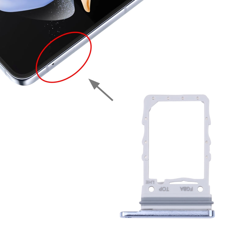 For Samsung Galaxy Z Flip4 SM-F721B Original SIM Card Tray (Blue)