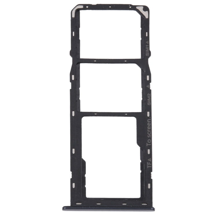 For Samsung Galaxy M42 5G SM-A436B Original SIM Card Tray + SIM Card Tray + Micro SD card tray (Black)
