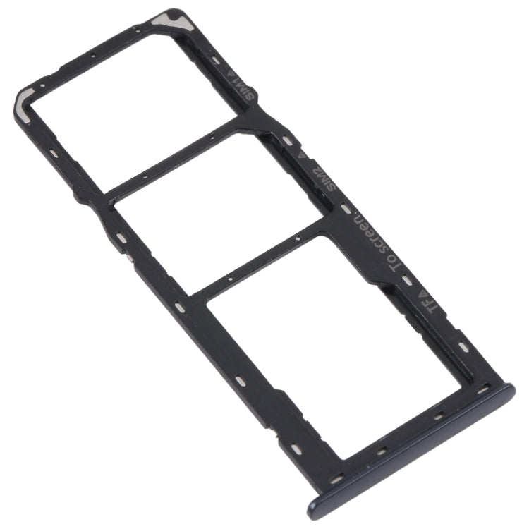 For Samsung Galaxy M42 5G SM-A436B Original SIM Card Tray + SIM Card Tray + Micro SD card tray (Black)