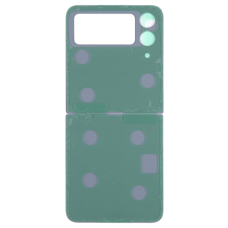 For Samsung Galaxy Z Flip4 SM-F721B Battery Back Cover with Camera Lens Cover(Blue)