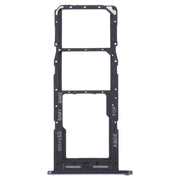 For Samsung Galaxy A24 SM-A245 Original SIM Card Tray + SIM Card Tray + Micro SD Card Tray (Black)