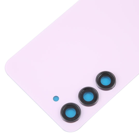 For Samsung Galaxy S23 SM-S911B OEM Glass Battery Back Cover with Camera Lens Cover(Pink)