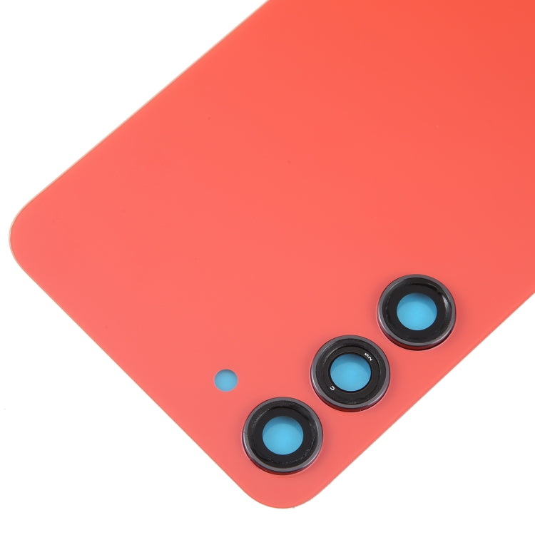 For Samsung Galaxy S23+ SM-S916B OEM Glass Battery Back Cover with Camera Lens Cover(Red)