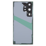 For Samsung Galaxy S23 Ultra SM-S918 Glass Battery Back Cover with Camera Lens Cover(Blue)