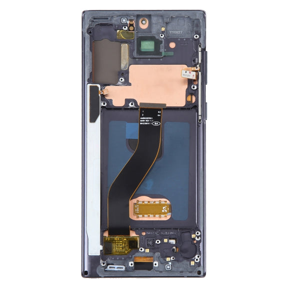 6.67 inch OLED LCD Screen For Samsung Galaxy Note10 SM-N970F Digitizer Full Assembly With Frame (Black)