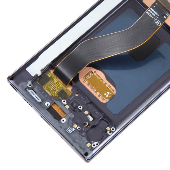 6.67 inch OLED LCD Screen For Samsung Galaxy Note10 SM-N970F Digitizer Full Assembly With Frame (Black)