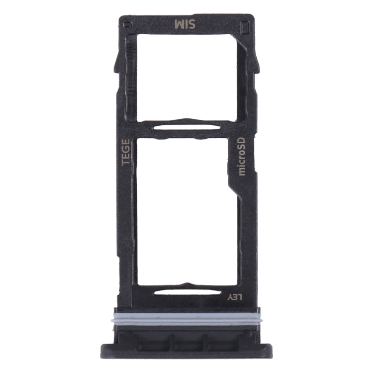 For Samsung Galaxy Tab Active3 8.0 SM-T570/T575 Original SIM Card Tray + Micro SD Card Tray (Black)
