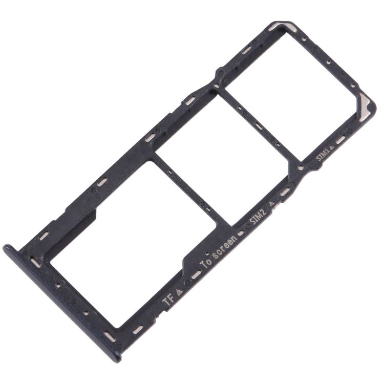 For Samsung Galaxy A22 5G SM-A226B Original SIM Card Tray + SIM Card Tray + Micro SD Card Tray (Black)