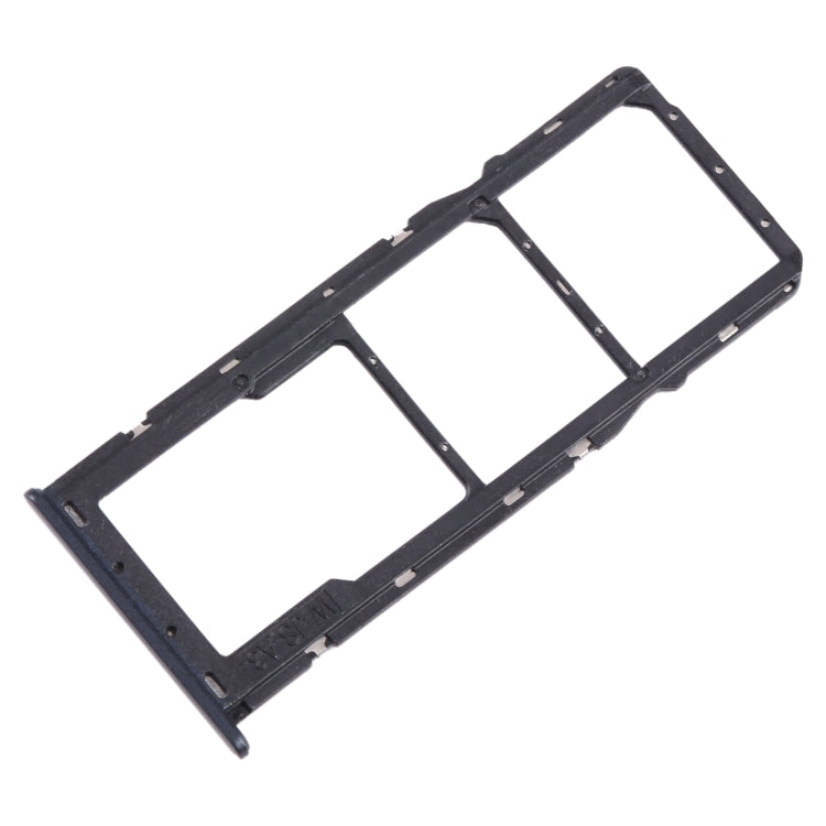 For Samsung Galaxy A22 5G SM-A226B Original SIM Card Tray + SIM Card Tray + Micro SD Card Tray (Black)