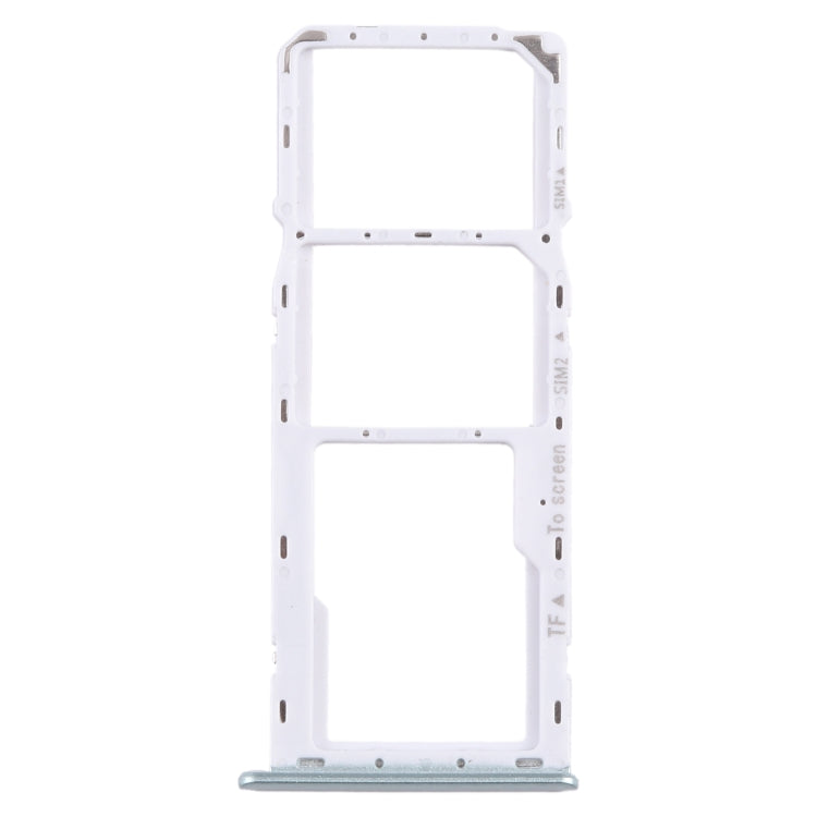 For Samsung Galaxy A22 5G SM-A226B Original SIM Card Tray + SIM Card Tray + Micro SD Card Tray (Green)