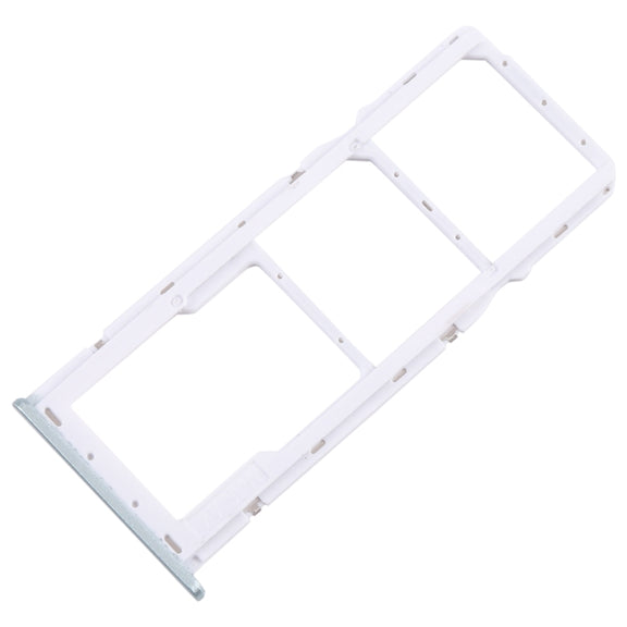 For Samsung Galaxy A22 5G SM-A226B Original SIM Card Tray + SIM Card Tray + Micro SD Card Tray (Green)