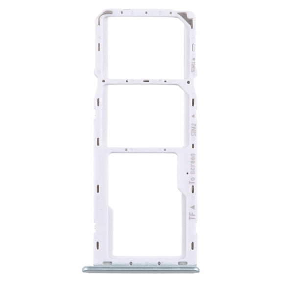 For Samsung Galaxy A22 5G SM-A226B Original SIM Card Tray + SIM Card Tray + Micro SD Card Tray (Green)