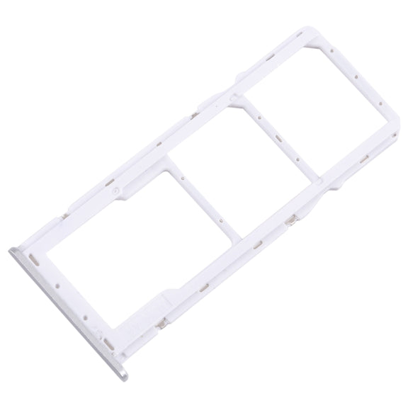 For Samsung Galaxy A22 5G SM-A226B Original SIM Card Tray + SIM Card Tray + Micro SD Card Tray (Silver)