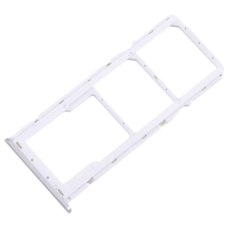 For Samsung Galaxy A22 5G SM-A226B Original SIM Card Tray + SIM Card Tray + Micro SD Card Tray (Silver)