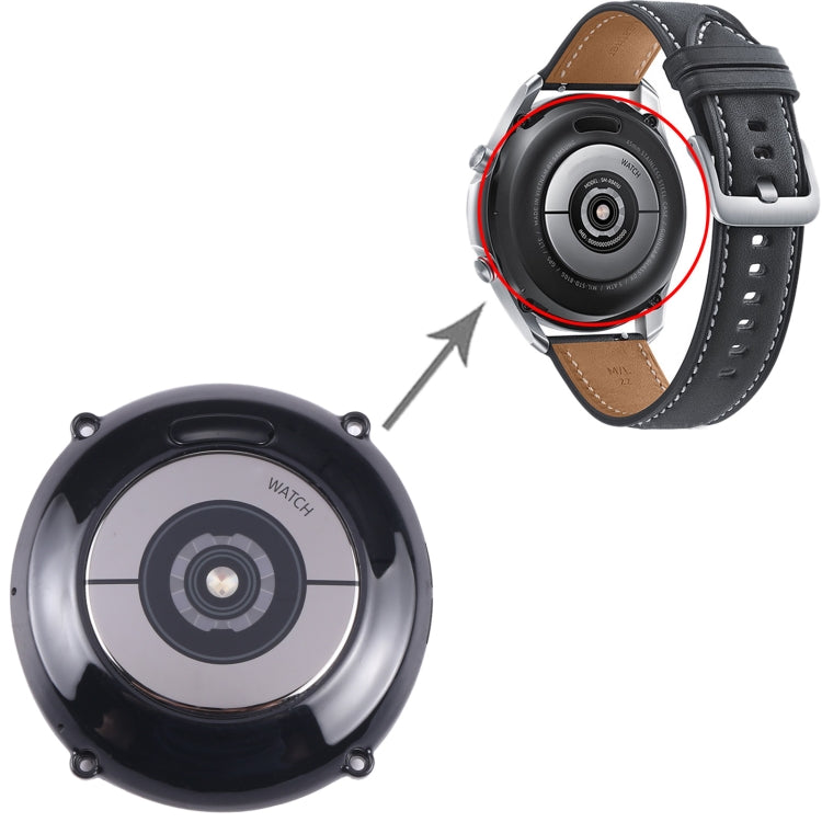 Original Back Cover With Heart Rate Sensor + Wireless Charging Module For Samsung Galaxy Watch 3 41mm SM-R850 (Black)