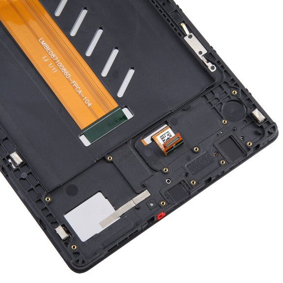 For Samsung Galaxy Tab A7 Lite SM-T225 LTE Edition Original LCD Screen Digitizer Full Assembly with Frame (Black)