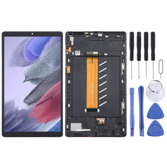 For Samsung Galaxy Tab A7 Lite SM-T225 LTE Edition Original LCD Screen Digitizer Full Assembly with Frame (Black)