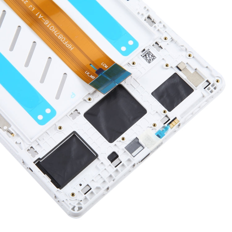 For Samsung Galaxy Tab A7 Lite SM-T225 LTE Edition Original LCD Screen Digitizer Full Assembly with Frame (White)