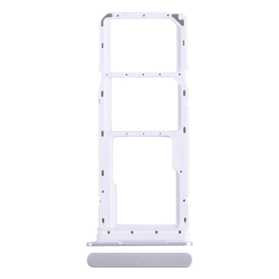 For Samsung Galaxy A05 SM-A055 Original SIM + SIM Card Tray + Micro SD Card Tray (Silver)