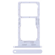 For Samsung Galaxy A25 5G SM-A256B Original SIM Card Tray + SIM Card Tray / Micro SD Card Tray (Silver)