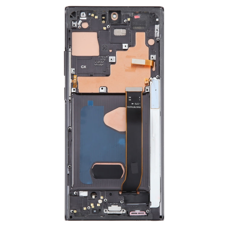 For Samsung Galaxy Note20 Ultra 5G SM-N986B 6.67 inch OLED LCD Screen Digitizer Full Assembly with Frame (Black)
