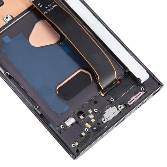 For Samsung Galaxy Note20 Ultra 5G SM-N986B 6.67 inch OLED LCD Screen Digitizer Full Assembly with Frame (Black)