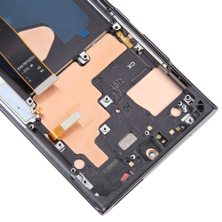 For Samsung Galaxy Note20 Ultra 5G SM-N986B 6.67 inch OLED LCD Screen Digitizer Full Assembly with Frame (Black)