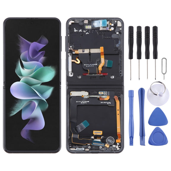 For Samsung Galaxy Z Flip3 SM-F711 Original LCD Screen Digitizer Full Assembly with Frame (Black)