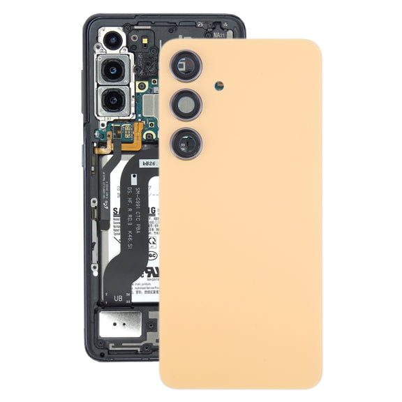 For Samsung Galaxy S24 SM-S921B OEM Battery Back Cover with Camera Lens Cover(Yellow)