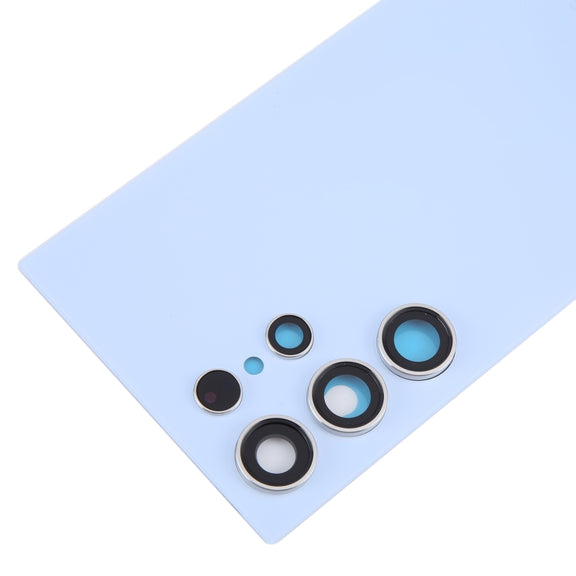 For Samsung Galaxy S24 Ultra SM-S928B OEM Battery Back Cover with Camera Lens Cover(Blue)