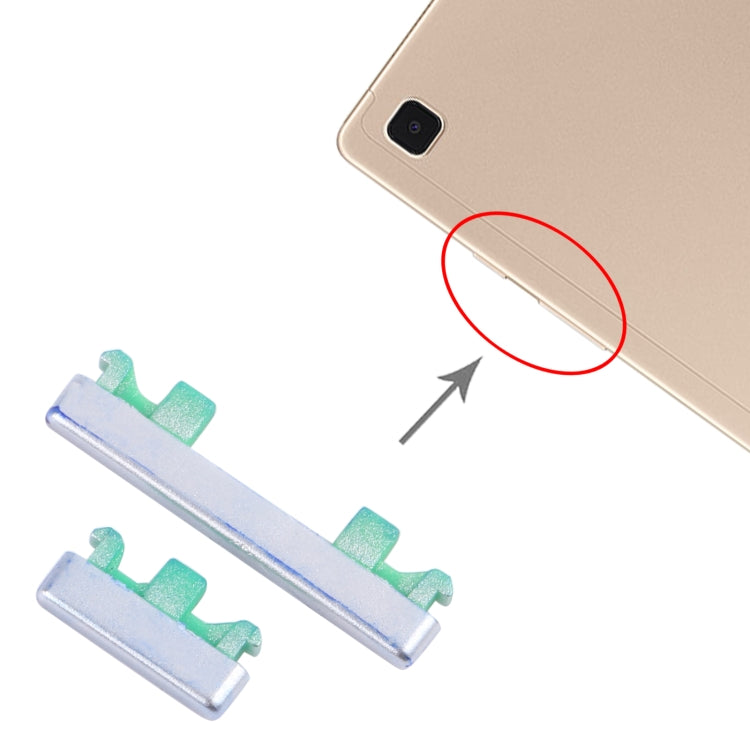 For Samsung Galaxy Tab A7 10.4 2020 SM-T500/T505 Original Power Button + Volume Control Button (Silver)