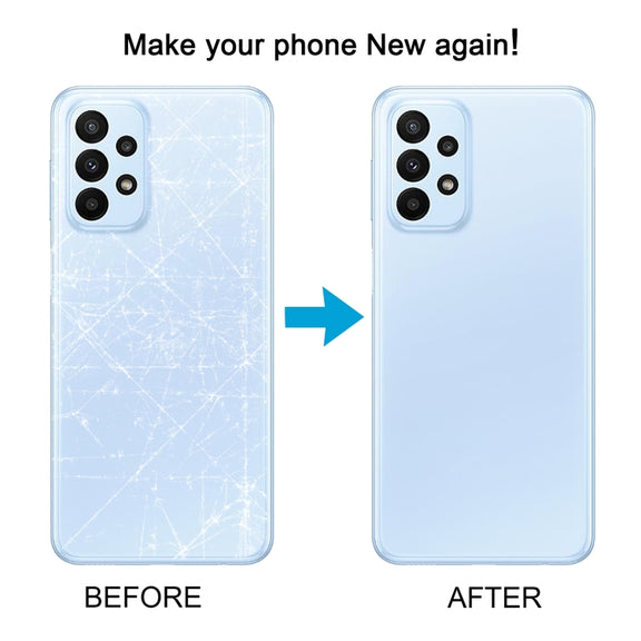 For Samsung Galaxy A23 4G SM-A235F Original Battery Back Cover with Camera Lens Cover(Blue)