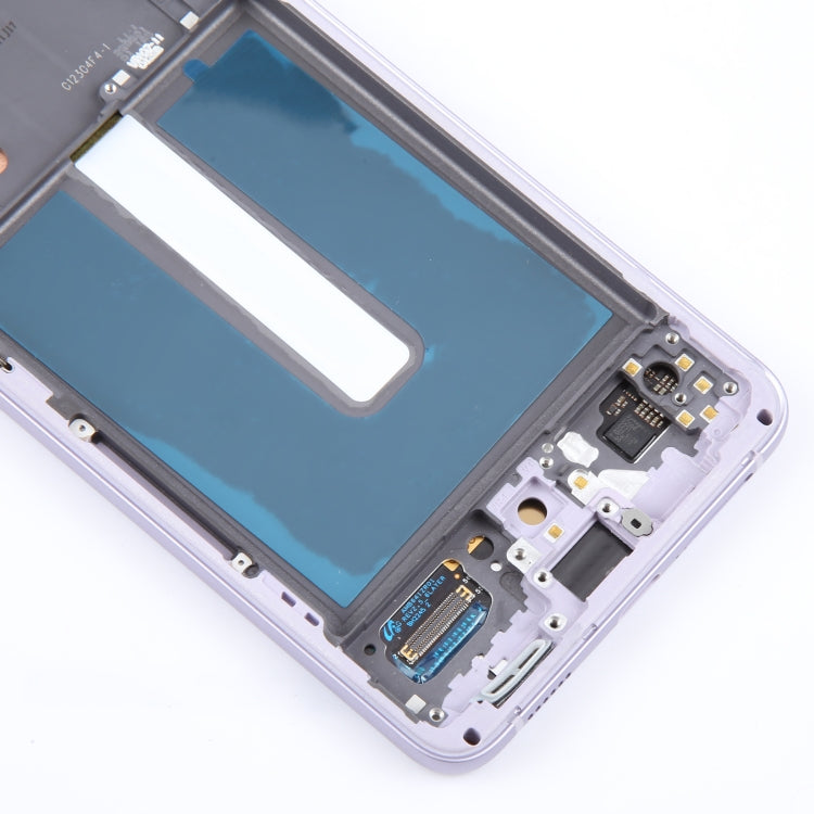 For Samsung Galaxy S21 FE 5G SM-G990B Original LCD Screen Digitizer Full Assembly with Frame (Purple)