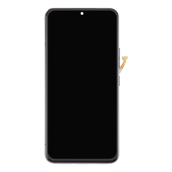 For Samsung Galaxy S22 5G SM-S901B Original LCD Screen Digitizer Full Assembly with Frame (Black)